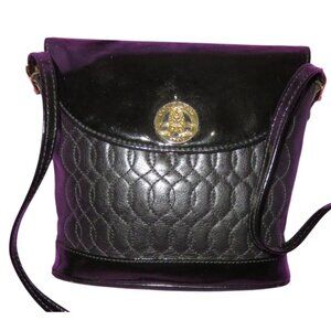 Pourchet Paris French Classic Black Quilted Italian Leather Crossbody